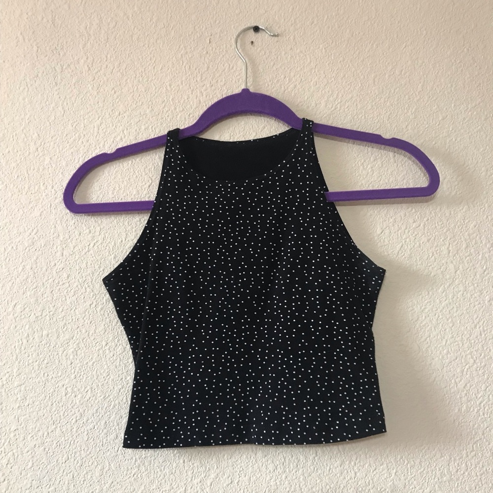 American Apparel Polka Dot Crop Top